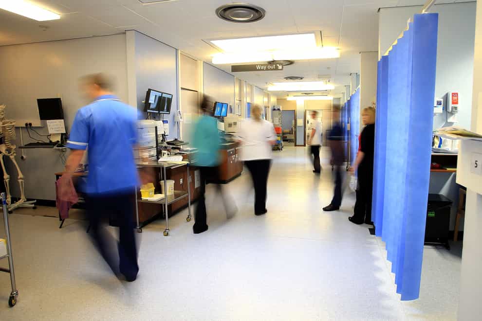 NHS data for England shows more than 1.5 million patients waited 12 hours or more in major emergency departments in 2023 (PA)