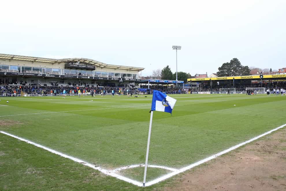 A general view inside the ground before the game between Bristol Rovers� and Derby County�s during the Sky Bet League One match at the Memorial Stadium, Bristol. Picture date: Saturday March 9, 2024.