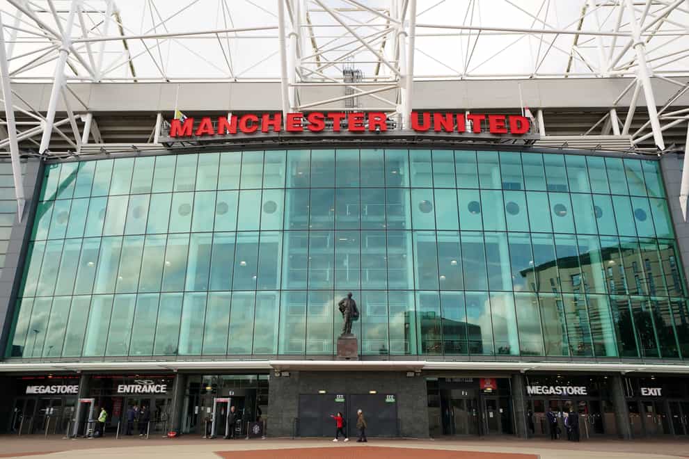 Manchester United’s Old Trafford ground (Martin Rickett/PA).