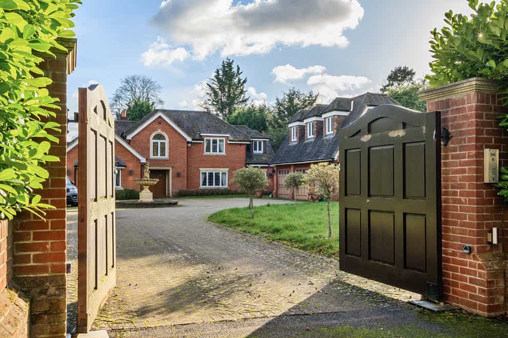 Hadley Grange, in Beaconsfield, Buckinghamshire, which was once owned by a scammer who defrauded Royal Mail of £70 million (Landwood Property Auctions/PA)