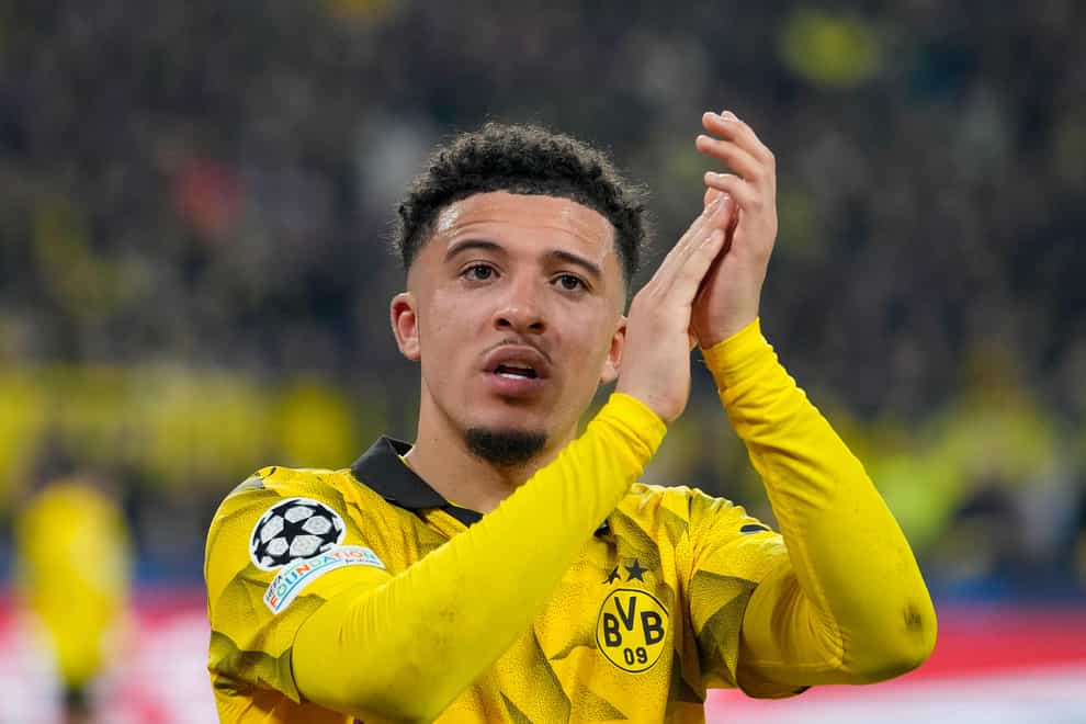 Jadon Sancho, currently on loan at Borussia Dortmund, could rekindle his Man Utd career if Jason Wilcox arrives as director of football (Martin Meissner/AP).