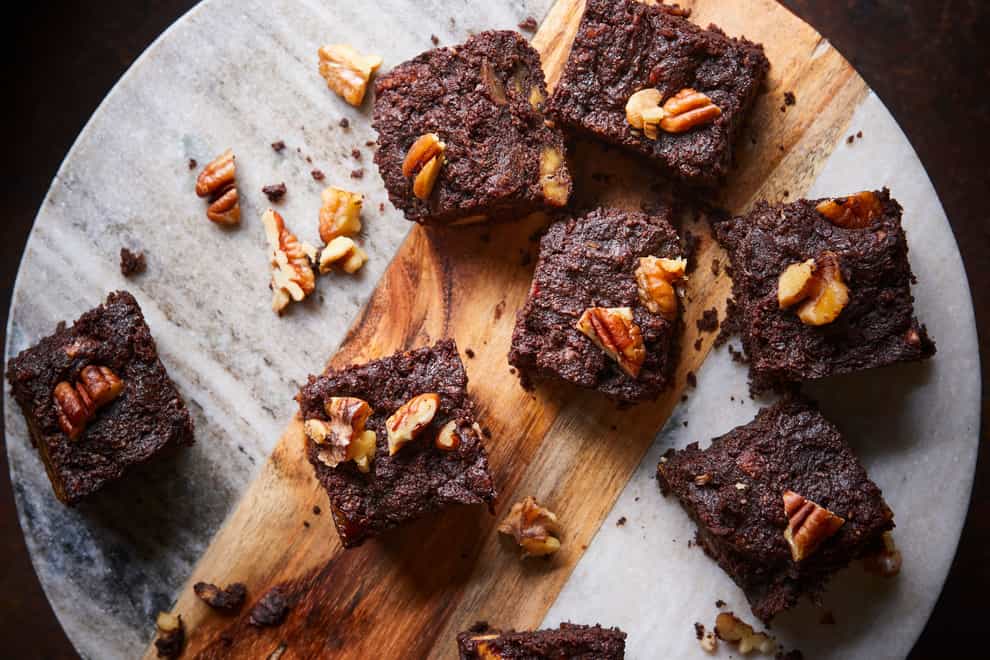 Chocolate, date and walnut brownies from The Diabetes Weight-Loss Plan (Maja Smend/PA)