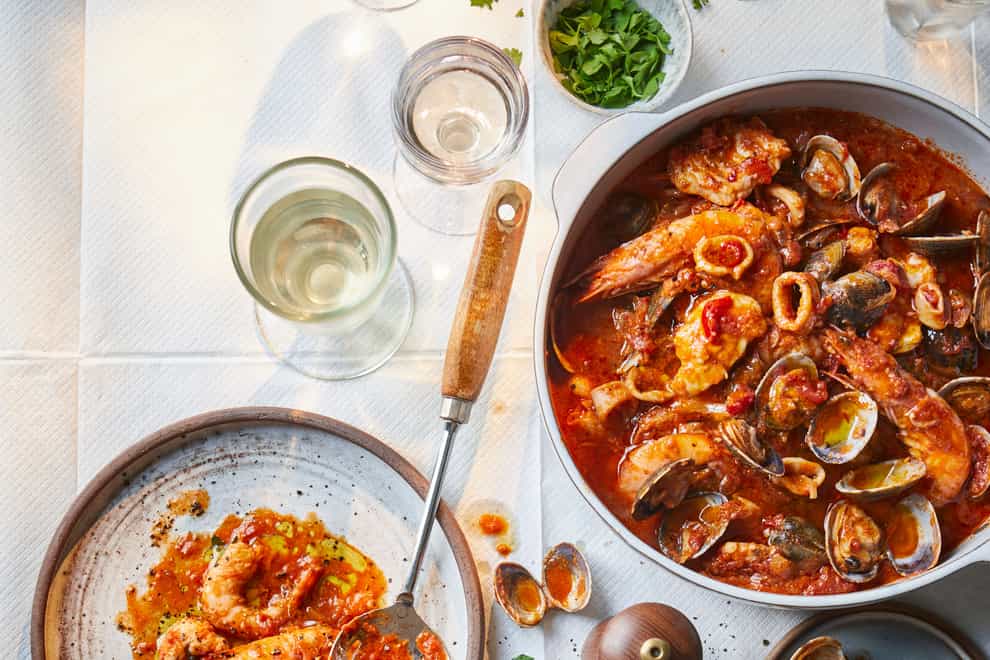 Seafood and nduja stew from The Diabetes Weight-Loss Plan (Maja Smend/PA)