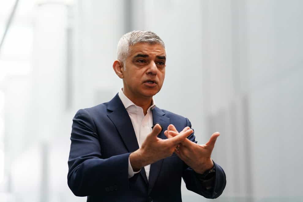 Mayor of London Sadiq Khan said that ‘London needs the rest of the country just like the rest of the country needs London’ (Jordan Pettitt/PA)