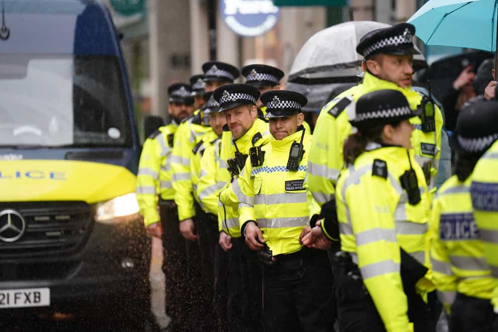 New orders to crack down on disruptive protests can impose a range of restraints including preventing people from being in a particular place or area, participating in disruptive activities and being with protest groups at given times (James Manning/PA)