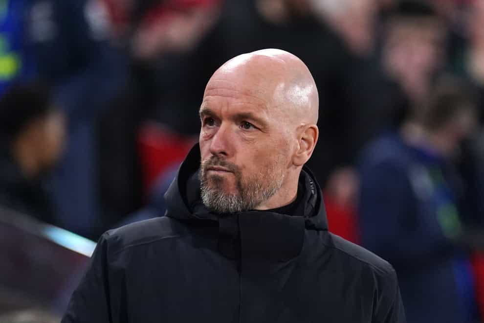 Erik ten Hag believes time is running out for Manchester United to qualify for next season’s Champions League (Adam Davy/PA)