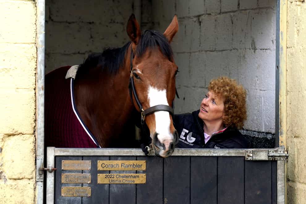 Lucinda Russell with Corach Rambler (Andrew Milligan/PA)