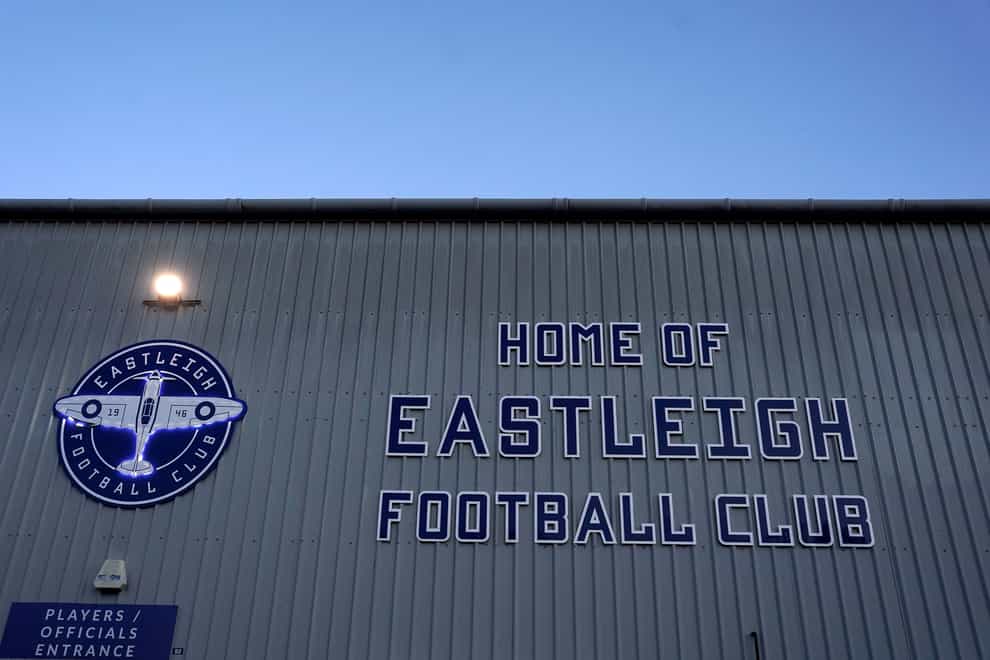 Luke Croll’s late goal secured victory for Eastleigh at York (Adam Davy/PA)