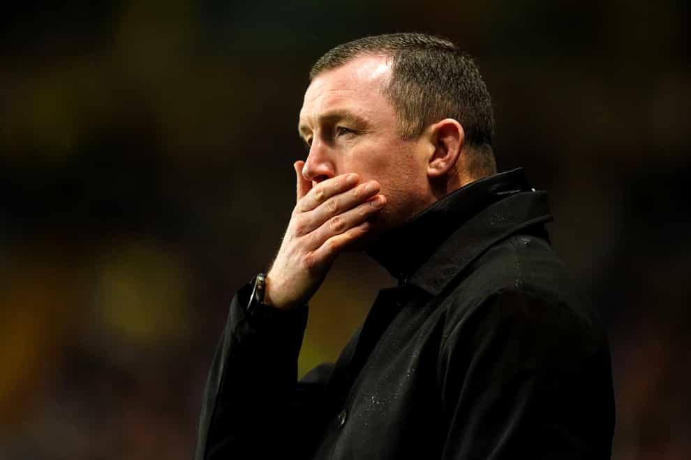 Barnsley manager Neill Collins was left frustrated (David Davies/PA)