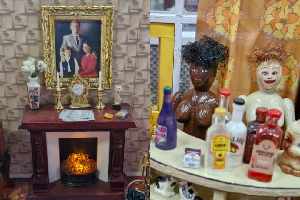 A joiner from Northumberland has recreated a mini version of Del Boy Trotter’s flat from Only Fools and Horses, complete with his ‘weird’ bed and the drinks bar which is synonymous with the show (Kevin Jones/PA)