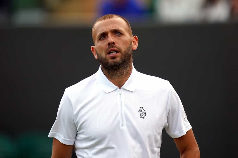 Dan Evans suffered a first round defeat at the Monte Carlo Masters (Adam Davy/PA)