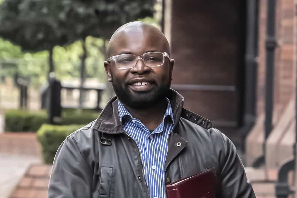 Christian social worker Felix Ngole outside Leeds Employment Tribunal where he is bringing a claim against a charity after he lost a job offer when his views on homosexuality became known (Danny Lawson/PA)