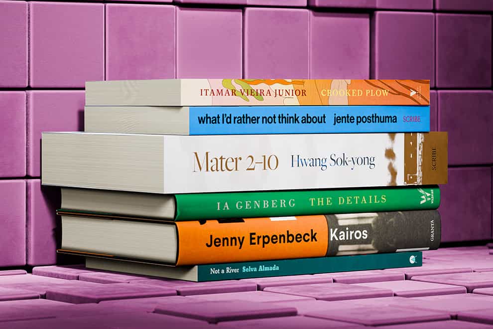 The books on the International Booker Prize 2024 shortlist (International Booker Prize/PA)