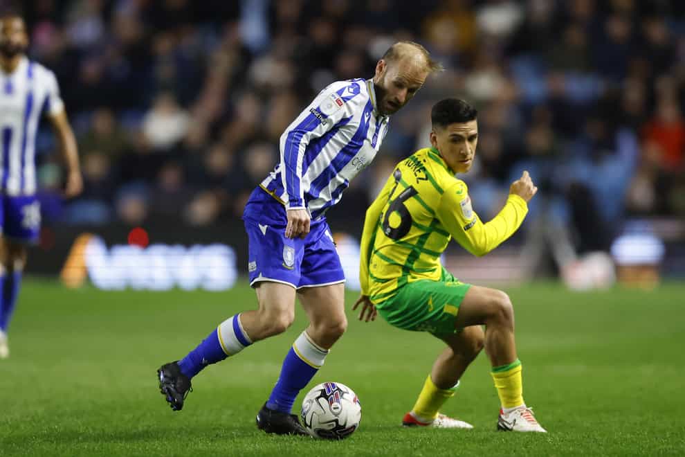 Sheffield Wednesday battled back from two goals down to draw 2-2 with Norwich (Nigel French/PA)