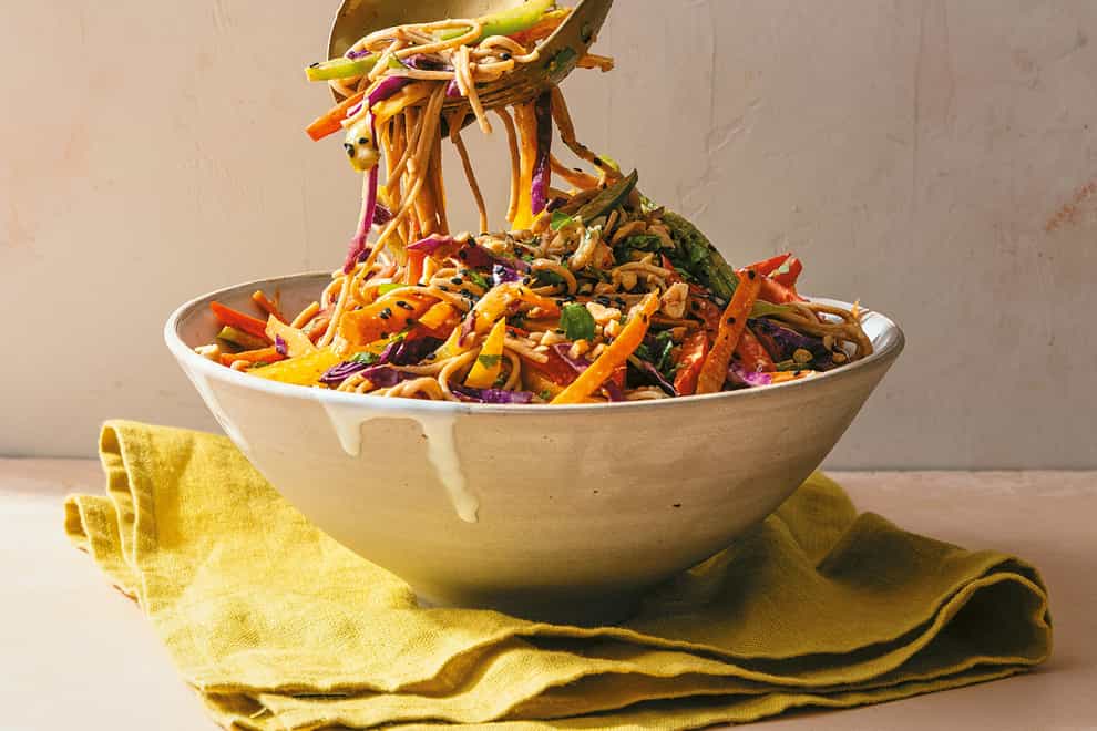 Radhi Devlukia-Shetty’s chilled soba noodle salad (Alanna Hale/PA)