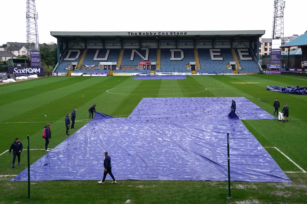 Dundee partly blamed climate change for pitch problems (Andrew Milligan/PA)
