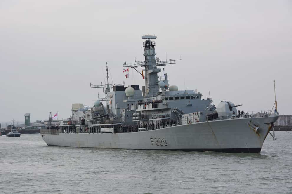 HMS Lancaster sized almost £33m of drugs in under 24 hours in the Middle East (Ben Mitchell/PA)
