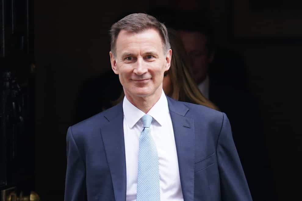 Chancellor Jeremy Hunt declares he is ready to ‘cut taxes and bet on growth’ (James Manning/PA)