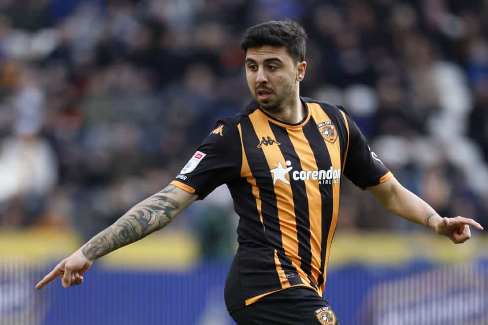 Hull City’s Ozan Tufan during the Sky Bet Championship match at the MKM Stadium, Kingston upon Hull. Picture date: Saturday February 24, 2024.