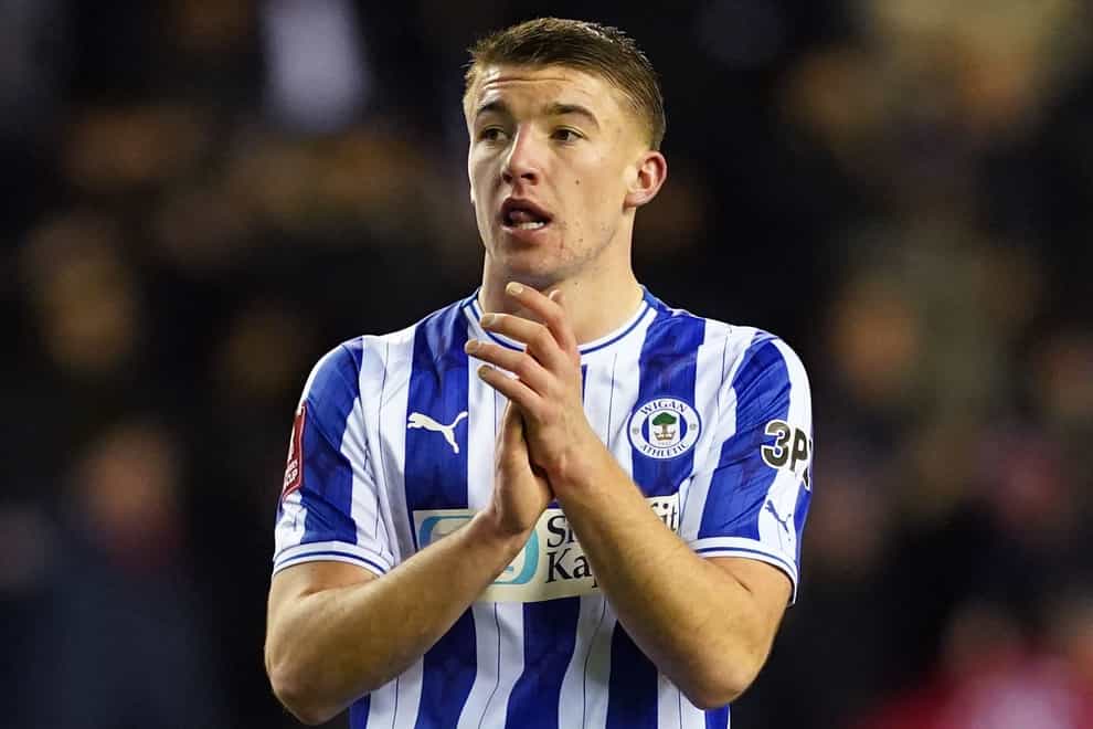 Charlie Hughes snatched victory for Wigan (Martin Rickett/PA)