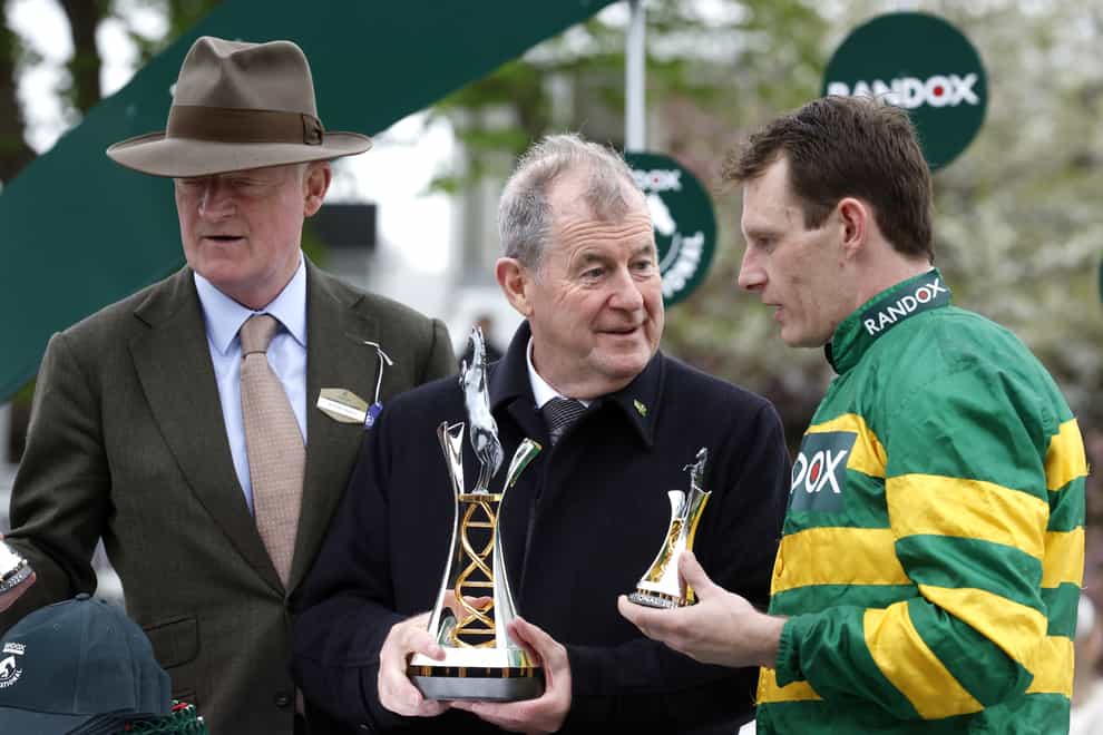 J P McManus became a three-time Grand National-winning owner (Nigel French for The Jockey Club/PA)