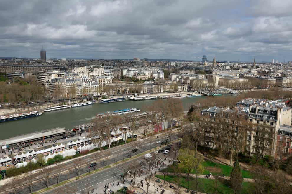 The Seine will host the Paris 2024 Olympic Games opening ceremony (AP)