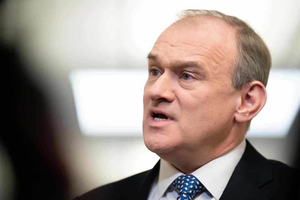 Sir Ed Davey said he had apologised to Alan Bates following his comment about the Government having an ‘arm’s-length relationship’ with the Post Office (James Manning/PA)