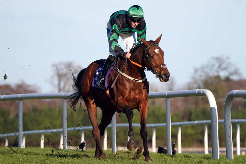 Seddon ridden by jockey Ben Harvey wins the Adare Manor Opportunity Handicap Chase during day four of the Leopardstown Christmas Festival at Leopardstown Racecourse in Dublin, Ireland (Niall Carson/PA)