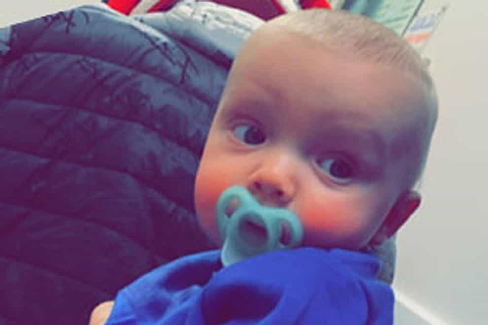 Seven-month-old Charlie Goodall died in hospital after being found unresponsive in the bath at his home in Chilton, County Durham, in February 2022 (Durham Constabulary/PA)