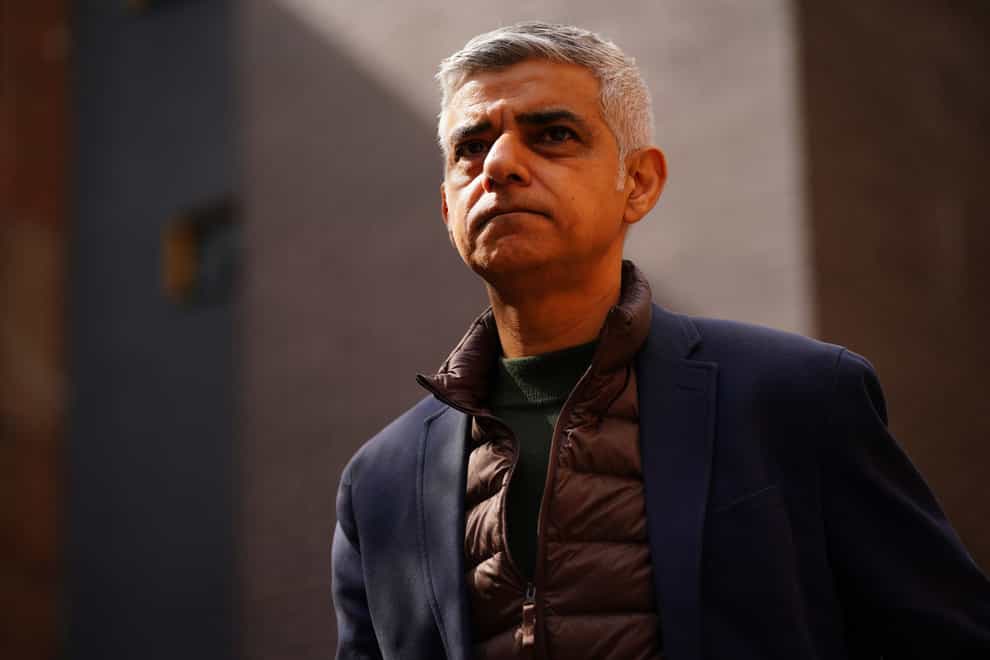 Sadiq Khan’s campaign has referred his election opponent Susan Hall to the Crown Prosecution Service in a row over a leaflet. (Victoria Jones/PA)