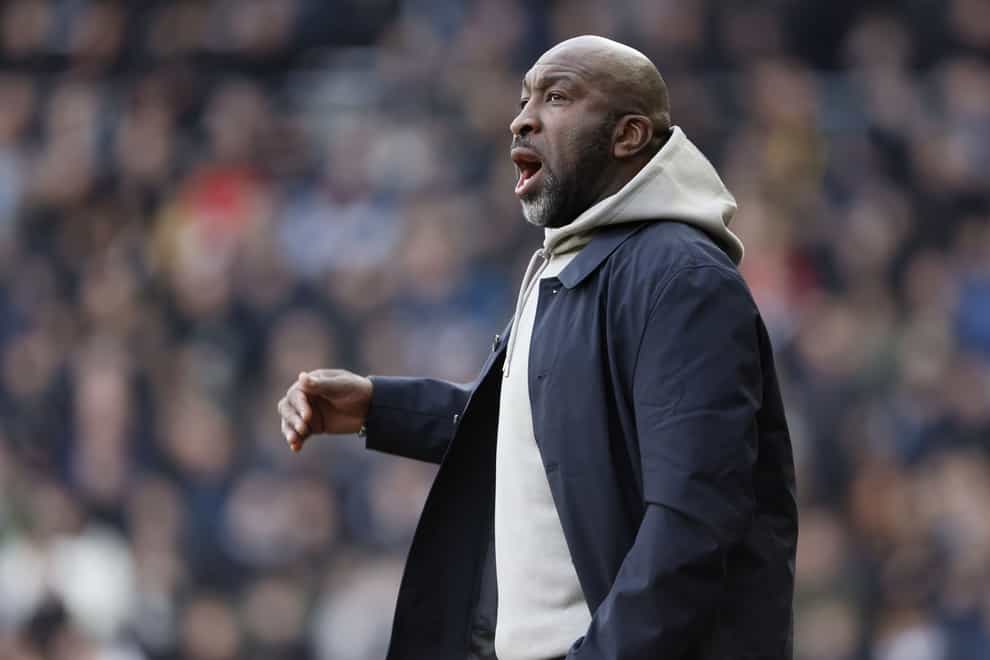 Darren Moore’s side are staring at relegation (Richard Sellers/PA)