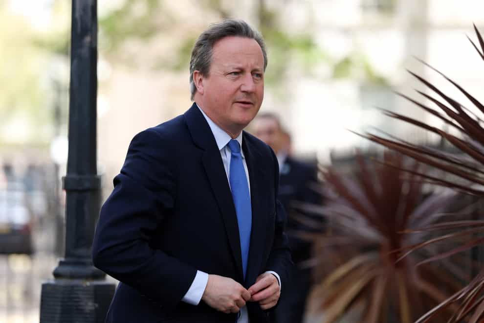 Foreign Secretary Lord David Cameron has urged Israel to show restraint (Isabel Infantes/PA)