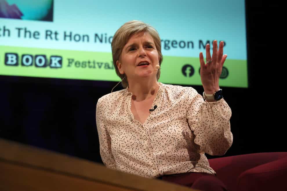 Former first minister Nicola Sturgeon will be among those appearing at the festival this year (Robert Perry/PA)