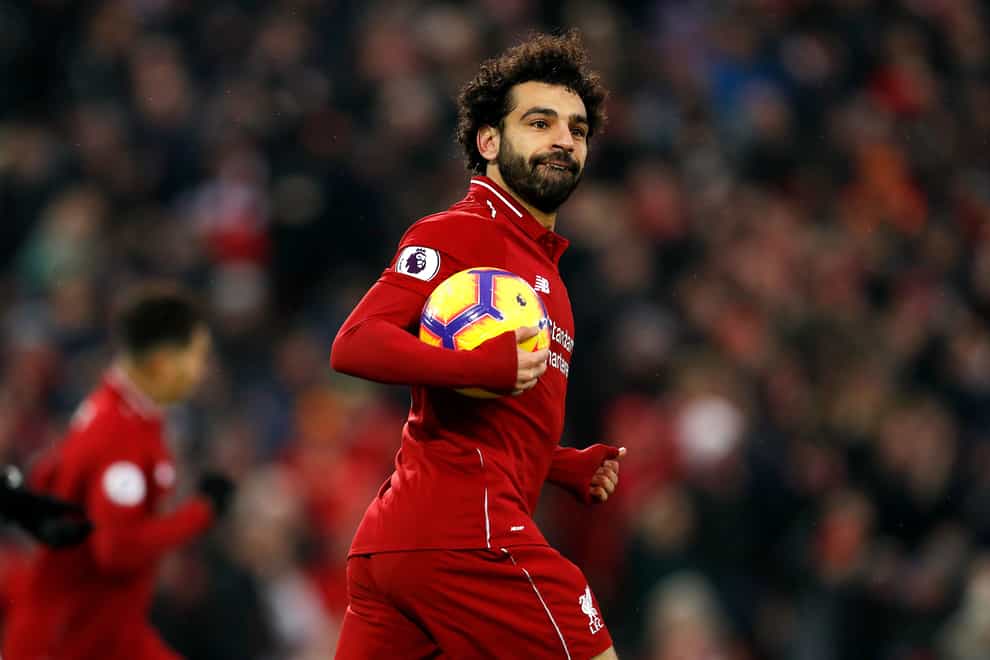 Liverpool’s Mohamed Salah (Darren Staples/PA)