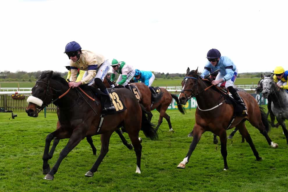 Washington Heights (left) on his way to victory in the Abernant Stakes at Newmarket (Bradley Collyer/PA)