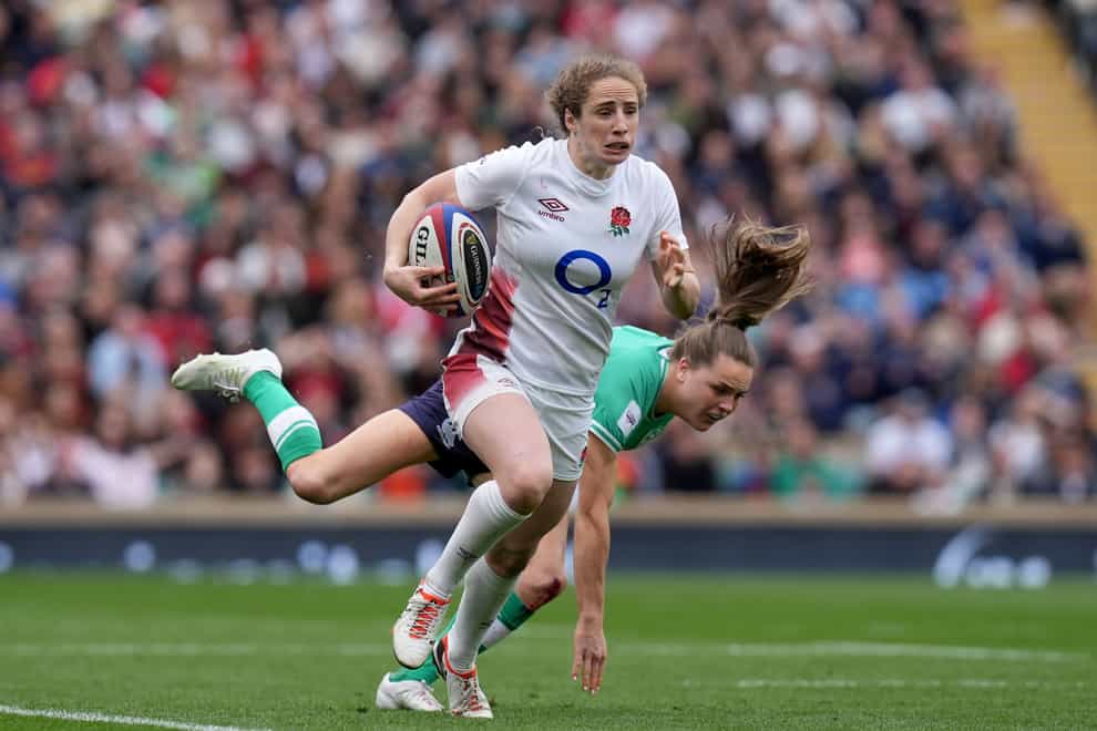 Abby Dow scored a stunning hat-trick for England against Ireland (Gareth Fuller/PA)