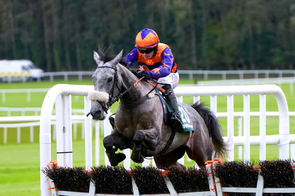 Tune In A Box and Richard Patrick on their way to victory at Punchestown (Niall Carson/PA)