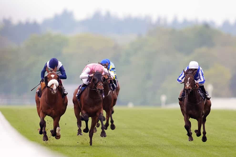 Coltrane, left, successfully defended his Longines Sagaro Stakes crown (Adam Davy/PA)