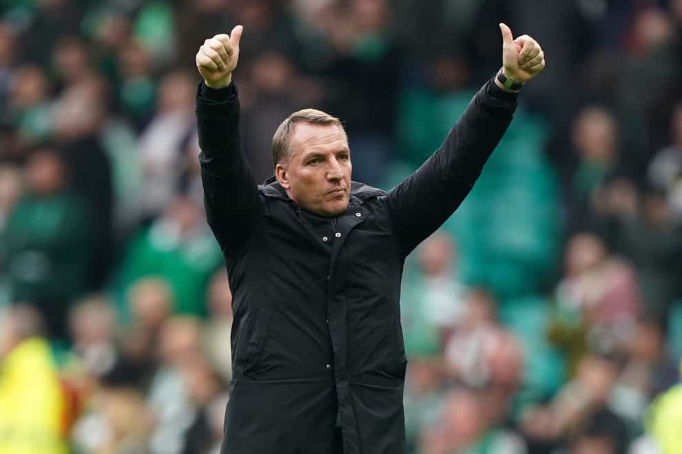 Brendan Rodgers’ side are in control of the title race (Andrew Milligan/PA)