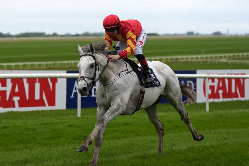 White Birch ridden by Colin Keane on their way to winning at the Curragh (Niall Carson/PA)