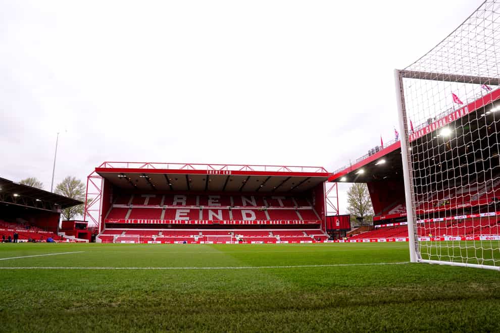 Nottingham Forest were hoping to have their four-point penalty imposed for breaching Premier League financial rules reduced at an appeal (Bradley Collyer/PA)