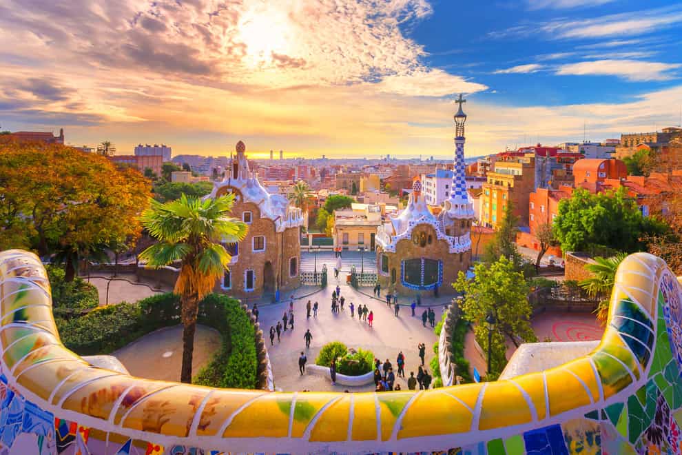 The view of Barcelona city from Park Guell (Alamy/PA)