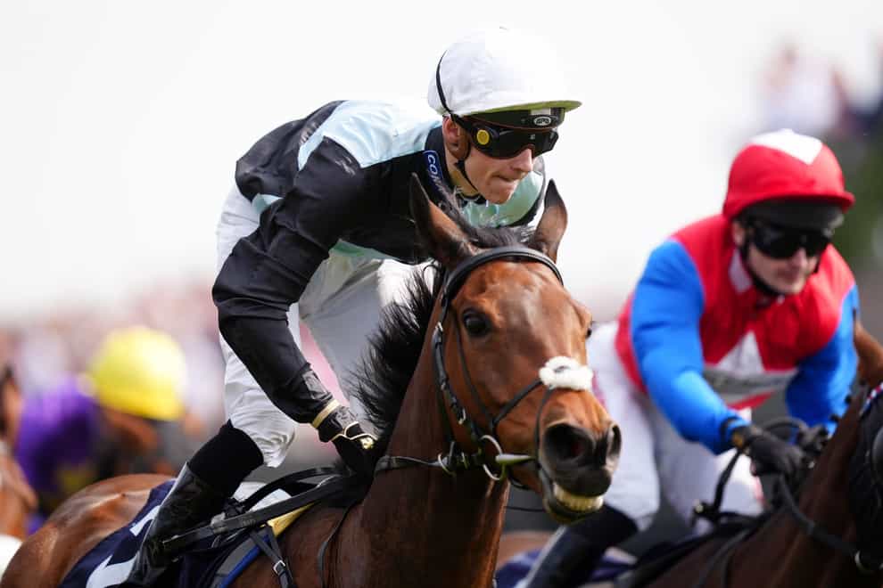 Zoffee ridden by Harry Davies on their way to winning the Duke Of Westminster Supporting The Chester Cup race during the Boodles May Festival Chester Cup Day at Chester Racecourse. Picture date: Friday May 10, 2024.